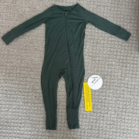 Little Sleepies Grove Green Zippy - Picture 1 of 4